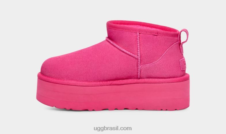 caramelo rosa 4VTTD632 UGG todo gênero plataforma ultra mini clássica