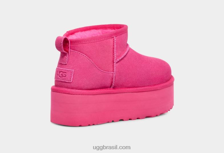 caramelo rosa 4VTTD632 UGG todo gênero plataforma ultra mini clássica
