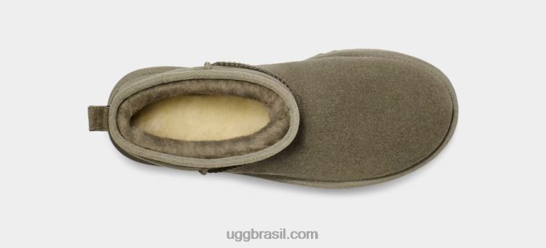 musgo verde 4VTTD633 UGG todo gênero plataforma ultra mini clássica