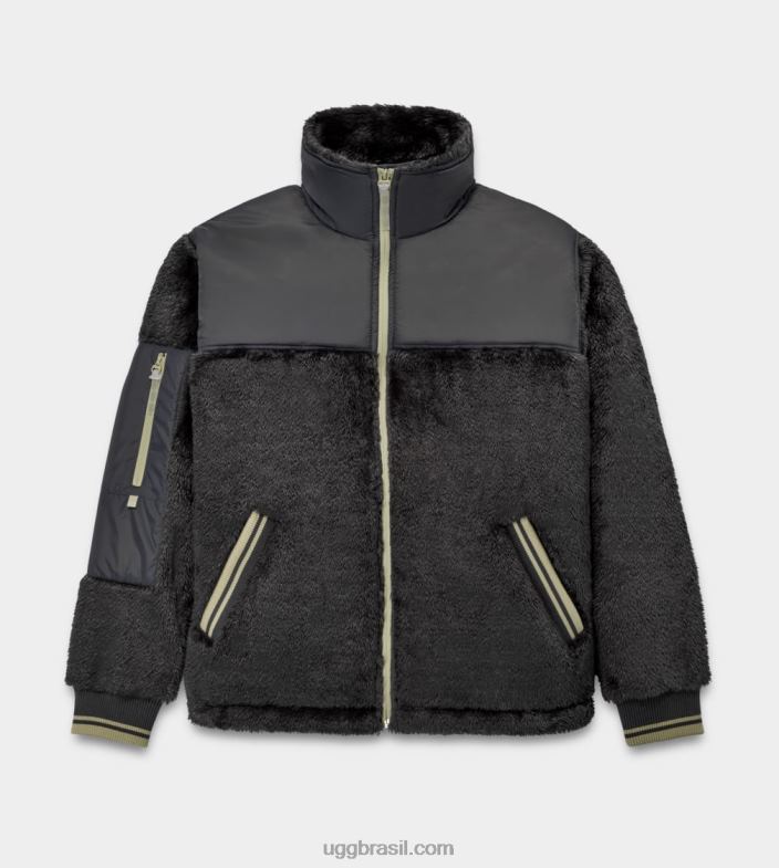 carvão / tumbleweed 4VTTD289 UGG todo gênero jaqueta sherpa esportiva landyn