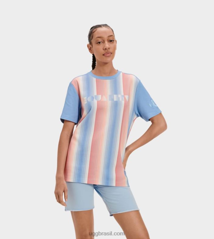 listras de orgulho 4VTTD2223 UGG todo gênero camiseta com logotipo do orgulho