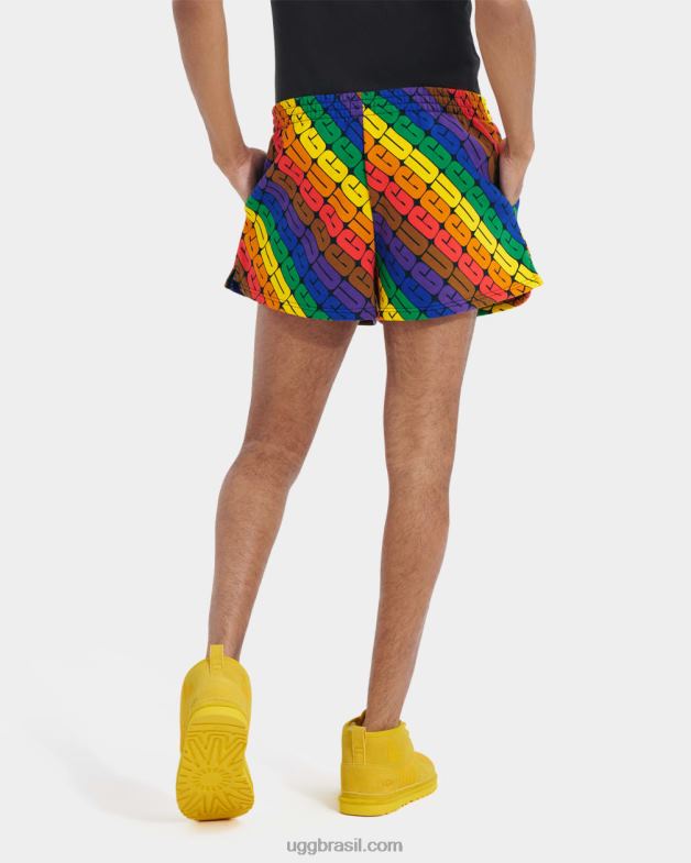 logotipo do arco-íris 4VTTD121 UGG todo gênero orgulho curto noni