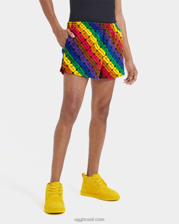 logotipo do arco-íris 4VTTD121 UGG todo gênero orgulho curto noni