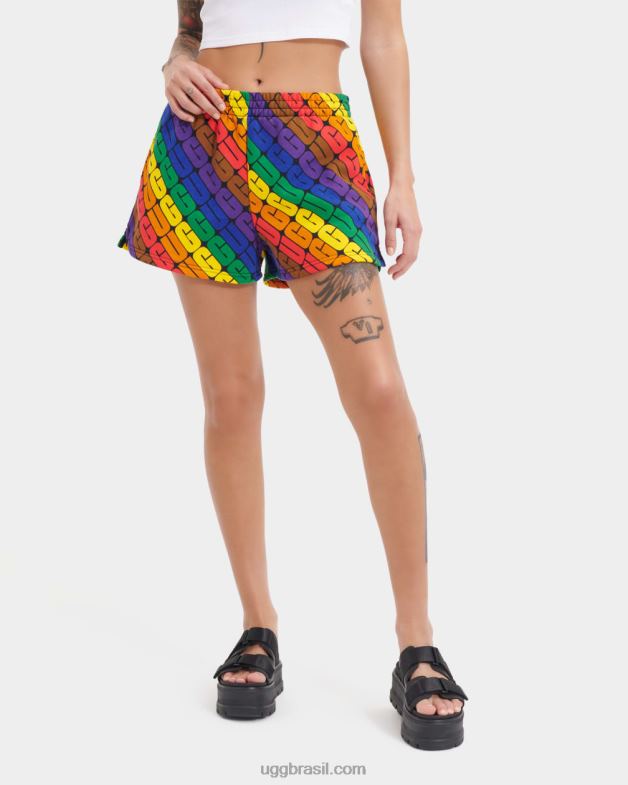 logotipo do arco-íris 4VTTD121 UGG todo gênero orgulho curto noni