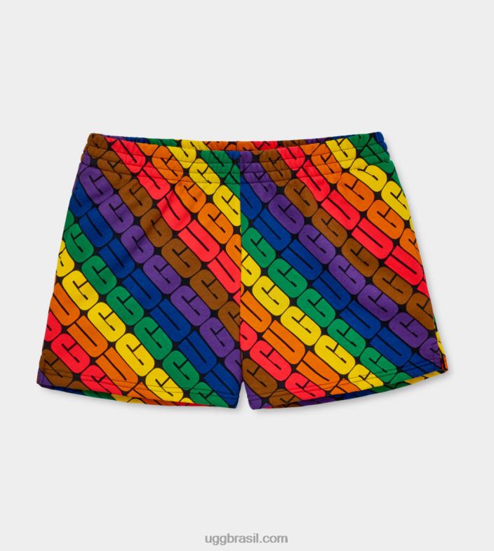 logotipo do arco-íris 4VTTD121 UGG todo gênero orgulho curto noni