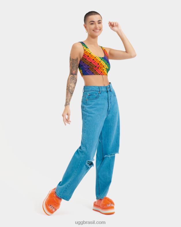 logotipo do arco-íris 4VTTD190 UGG todo gênero zayley bralette orgulho