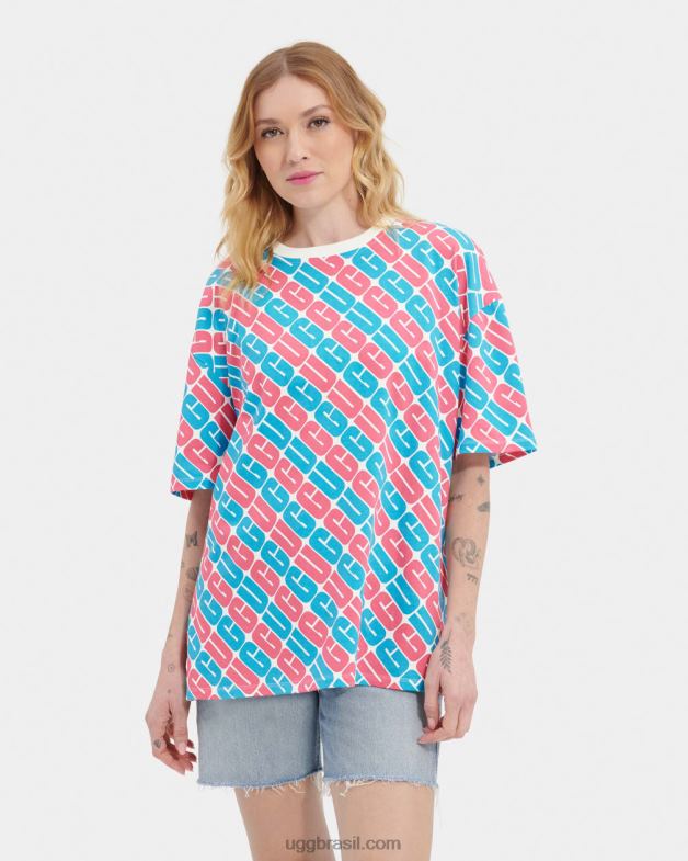 logotipo do orgulho 4VTTD2222 UGG todo gênero camiseta oversized toni orgulho