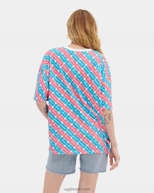 logotipo do orgulho 4VTTD2222 UGG todo gênero camiseta oversized toni orgulho