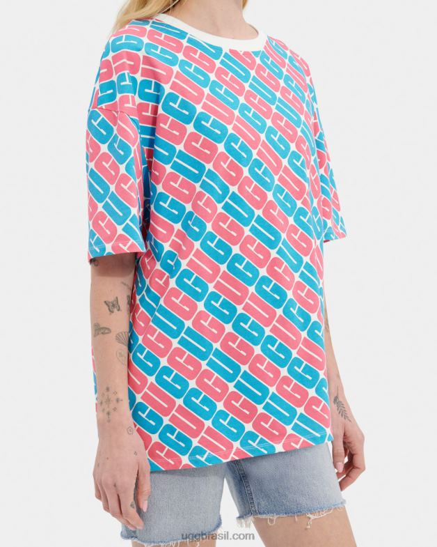 logotipo do orgulho 4VTTD2222 UGG todo gênero camiseta oversized toni orgulho