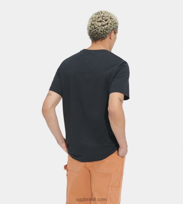 preto 4VTTD2289 UGG todo gênero camiseta oversized logo chopd