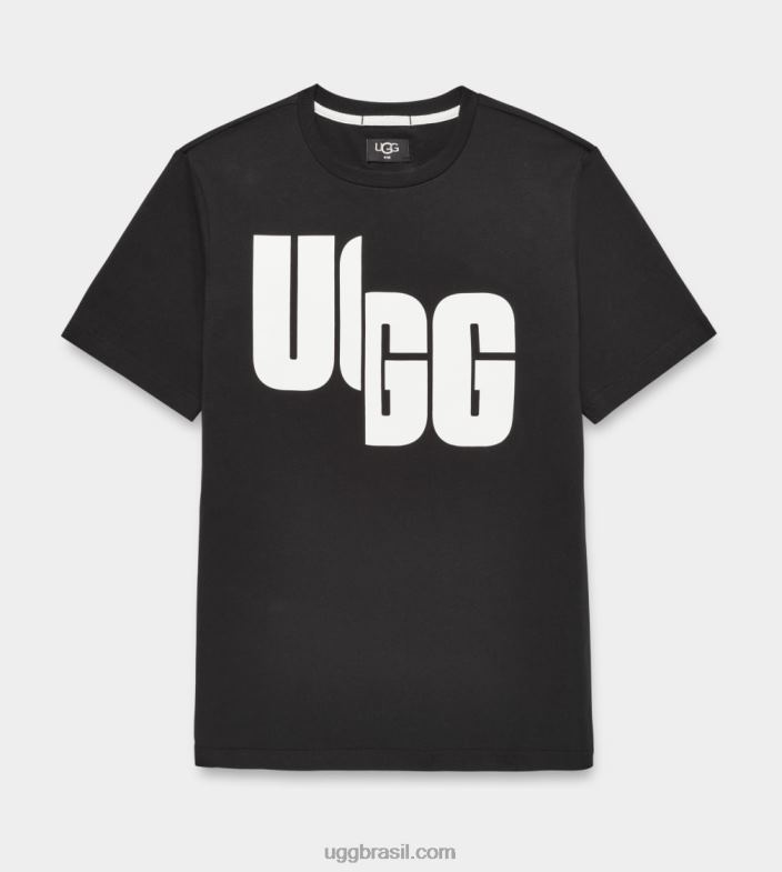 preto 4VTTD2289 UGG todo gênero camiseta oversized logo chopd