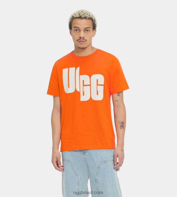 refrigerante de laranja 4VTTD1402 UGG todo gênero camiseta oversized logo chopd