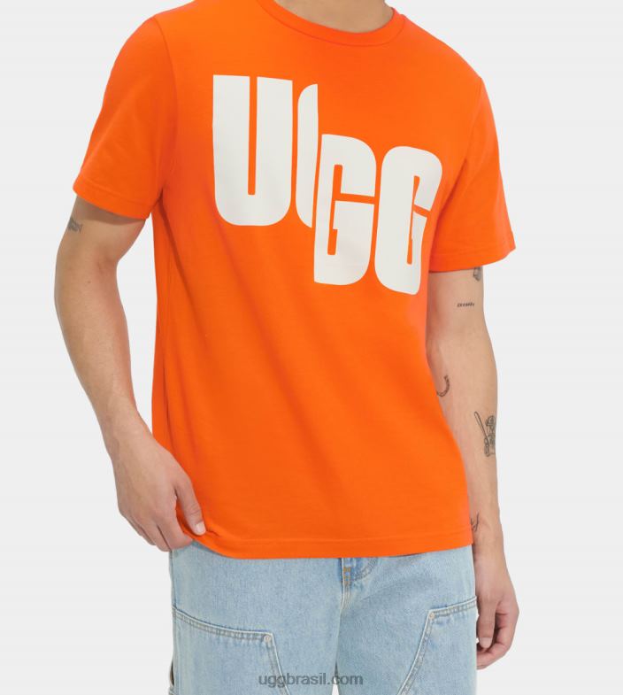 refrigerante de laranja 4VTTD1402 UGG todo gênero camiseta oversized logo chopd