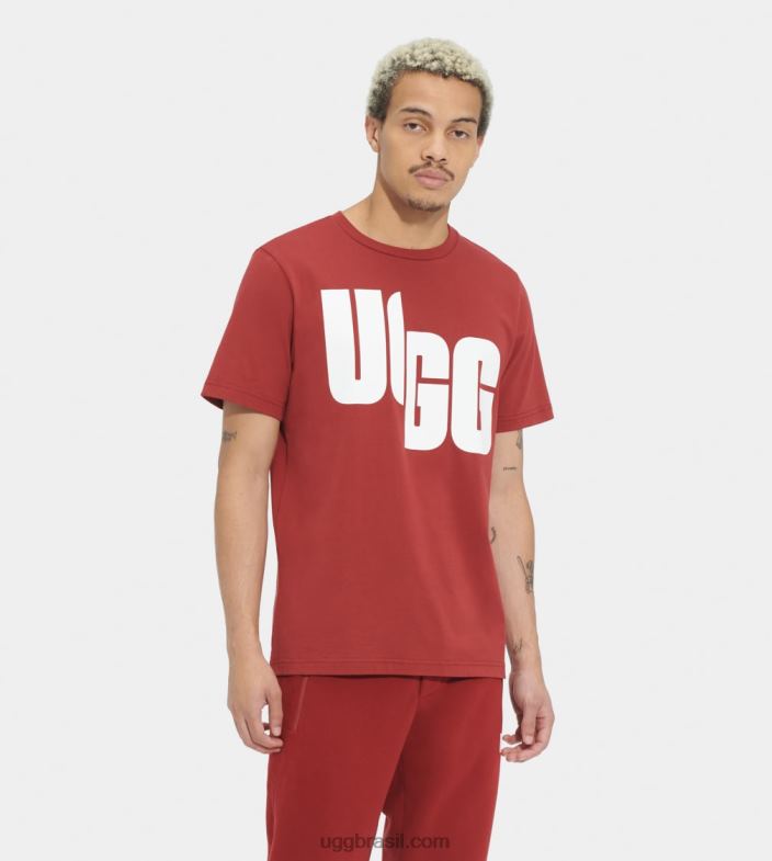 rico vermelho 4VTTD1401 UGG todo gênero camiseta oversized logo chopd