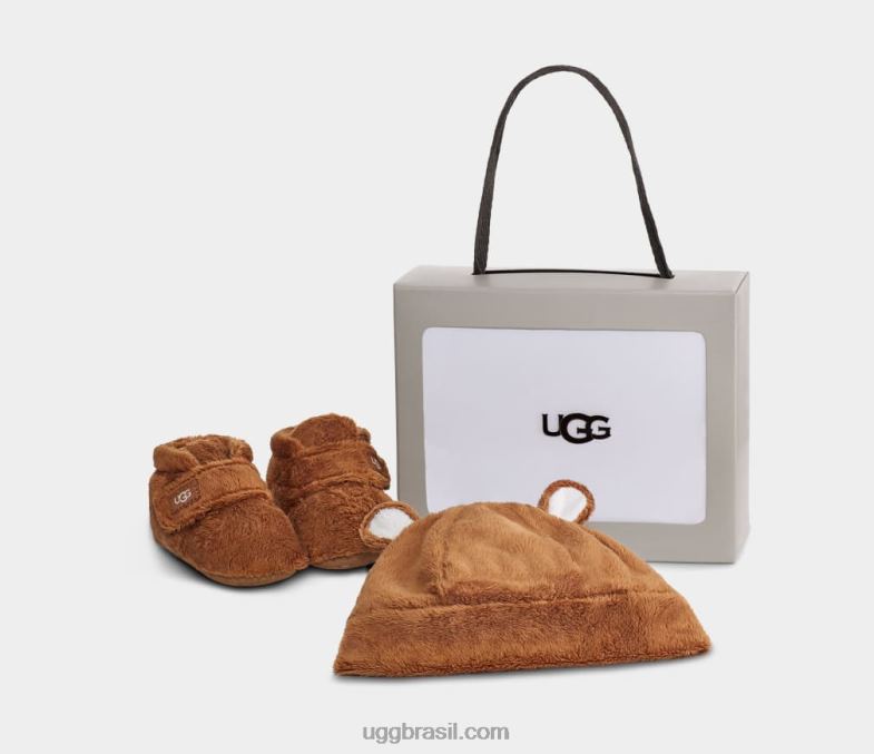 castanha 4VTTD2033 UGG bebê bixbee e gorro