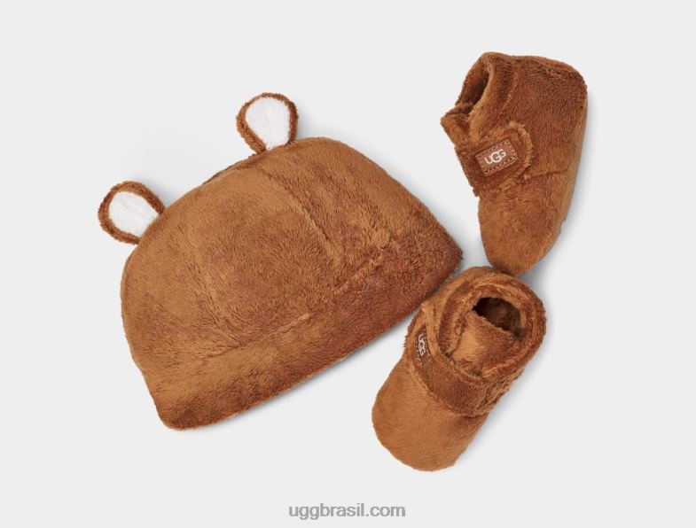 castanha 4VTTD2033 UGG bebê bixbee e gorro