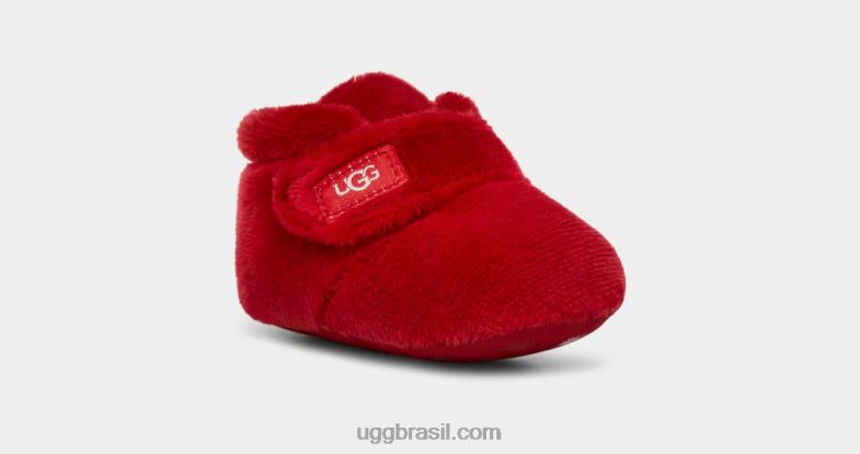samba vermelho 4VTTD331 UGG bebê botinha bixbee e cobertor lovey