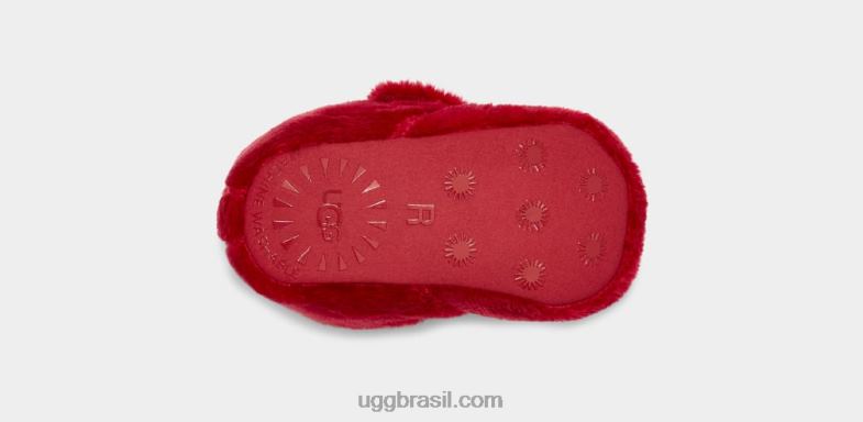 samba vermelho 4VTTD331 UGG bebê botinha bixbee e cobertor lovey