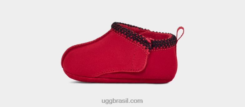 samba vermelho 4VTTD336 UGG bebê tasman e gorro