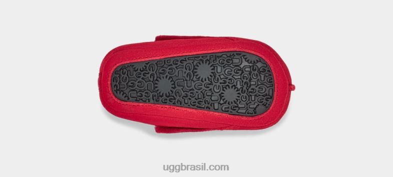 samba vermelho 4VTTD336 UGG bebê tasman e gorro