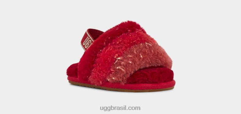vermelho multi 4VTTD2040 UGG bebê fluff sim brilho metálico