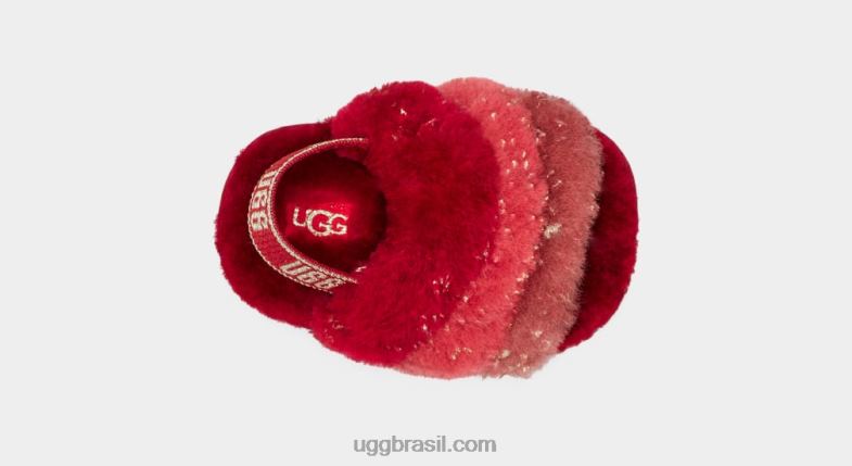 vermelho multi 4VTTD2040 UGG bebê fluff sim brilho metálico