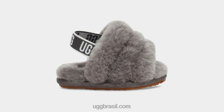 carvão 4VTTD2215 UGG bebê fluff sim slide e lovey