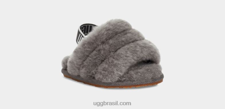 carvão 4VTTD2215 UGG bebê fluff sim slide e lovey