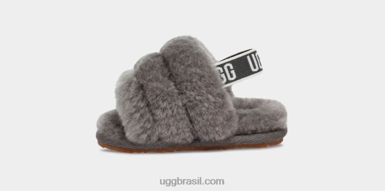carvão 4VTTD2215 UGG bebê fluff sim slide e lovey