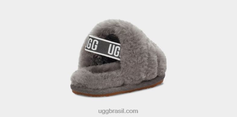 carvão 4VTTD2215 UGG bebê fluff sim slide e lovey