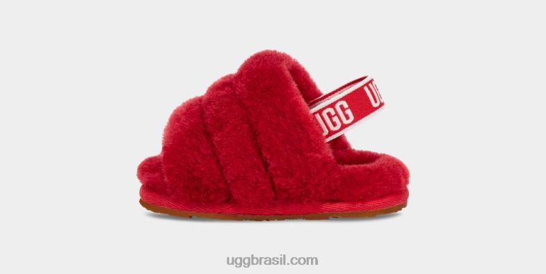samba vermelho 4VTTD2217 UGG bebê fluff sim slide e lovey