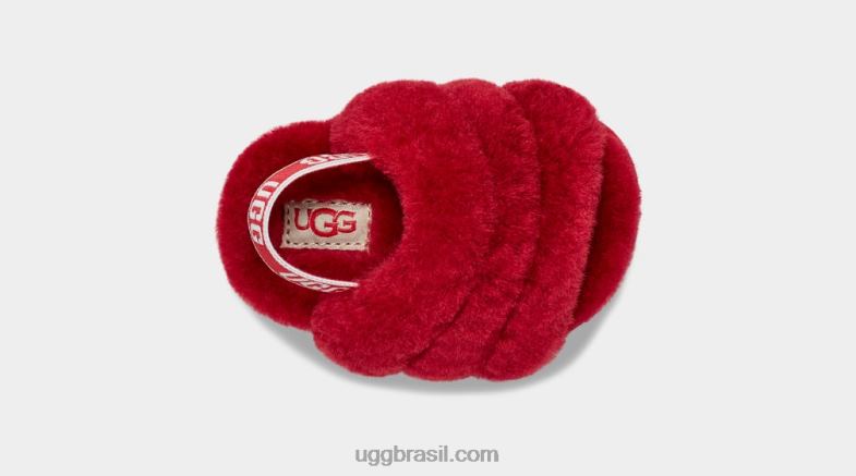 samba vermelho 4VTTD2217 UGG bebê fluff sim slide e lovey