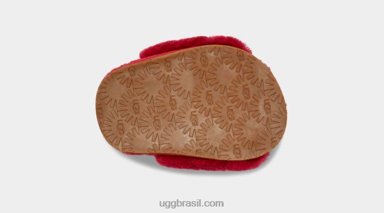 samba vermelho 4VTTD2217 UGG bebê fluff sim slide e lovey