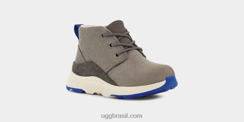 carvão/couro azul clássico 4VTTD2214 UGG crianças canoa iii tempo