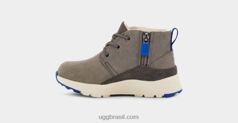 carvão/couro azul clássico 4VTTD2214 UGG crianças canoa iii tempo