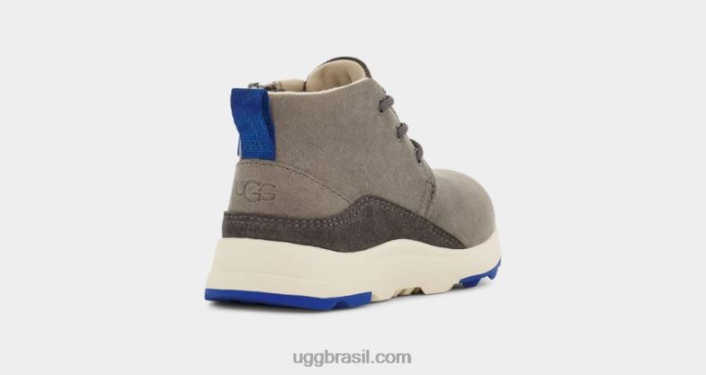 carvão/couro azul clássico 4VTTD2214 UGG crianças canoa iii tempo