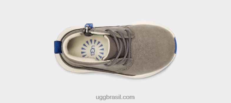 carvão/couro azul clássico 4VTTD2214 UGG crianças canoa iii tempo