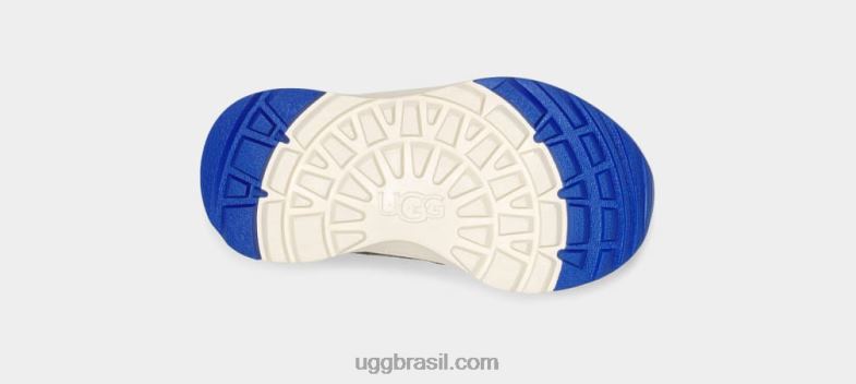carvão/couro azul clássico 4VTTD2214 UGG crianças canoa iii tempo
