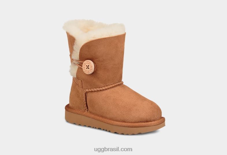 castanha 4VTTD1952 UGG crianças bota bailey button ii