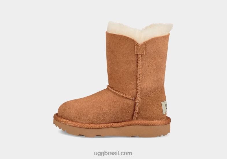 castanha 4VTTD1952 UGG crianças bota bailey button ii