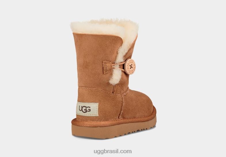 castanha 4VTTD1952 UGG crianças bota bailey button ii