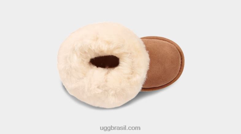 castanha 4VTTD1952 UGG crianças bota bailey button ii