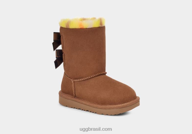 castanha 4VTTD1985 UGG crianças bailey bow xadrez punk