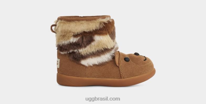 castanha 4VTTD319 UGG crianças ursinho de pelúcia