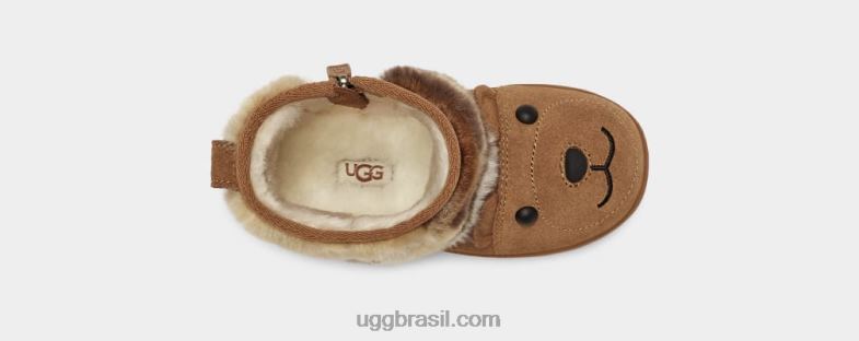 castanha 4VTTD319 UGG crianças ursinho de pelúcia