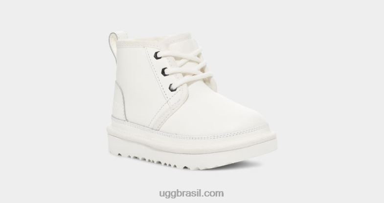couro branco/branco 4VTTD311 UGG crianças couro neumel ii