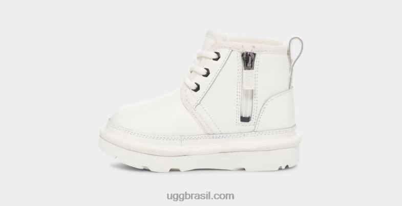 couro branco/branco 4VTTD311 UGG crianças couro neumel ii
