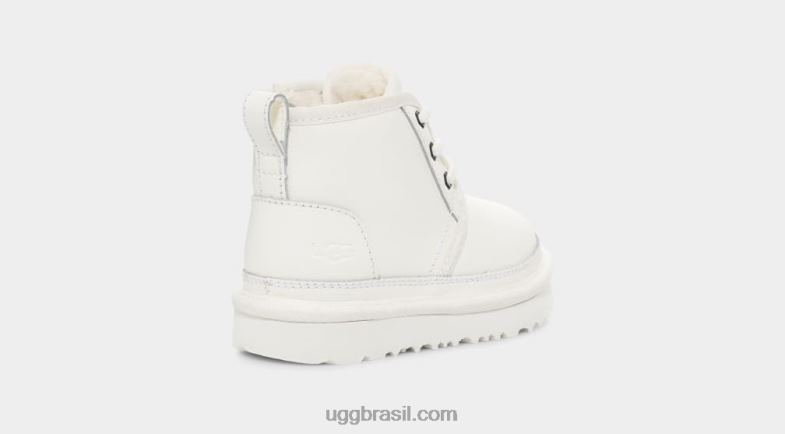 couro branco/branco 4VTTD311 UGG crianças couro neumel ii
