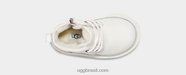couro branco/branco 4VTTD311 UGG crianças couro neumel ii