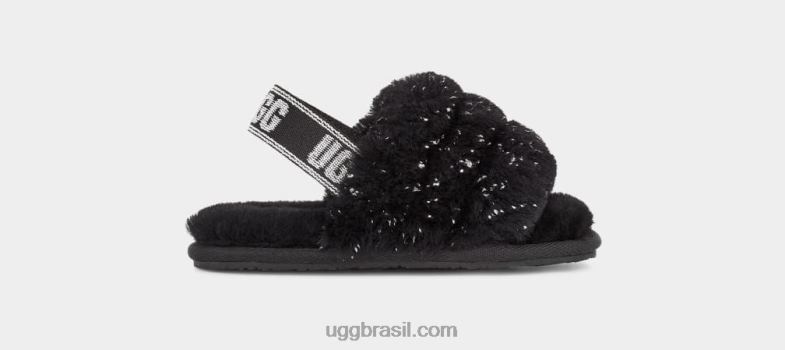 preto 4VTTD1995 UGG crianças fluff sim brilho metálico
